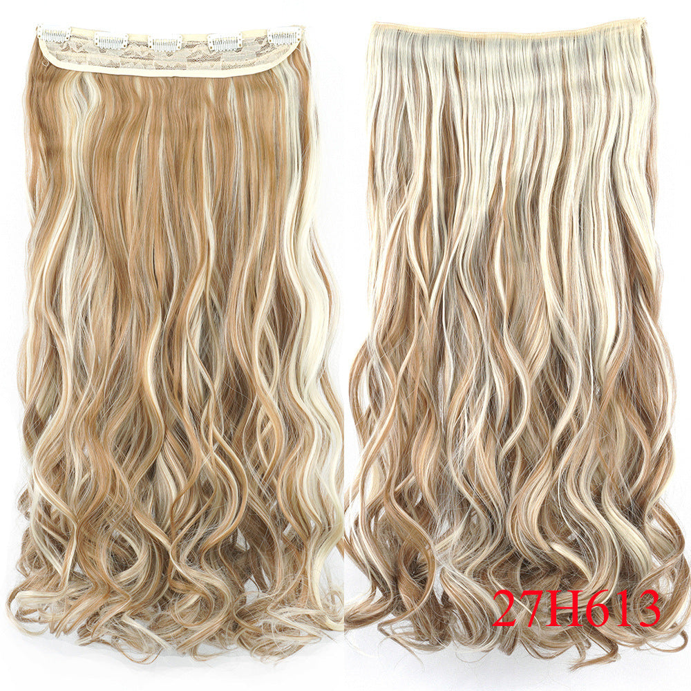 High Quality Great Length 28 Inches extra Weight 160 Grams Thicker Curly Straight 5 Clips in Synthetic Hair Extensions