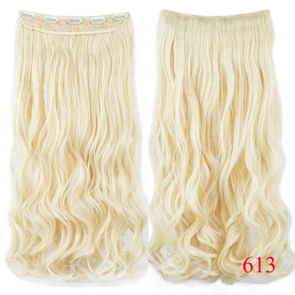 High Quality Great Length 28 Inches extra Weight 160 Grams Thicker Curly Straight 5 Clips in Synthetic Hair Extensions