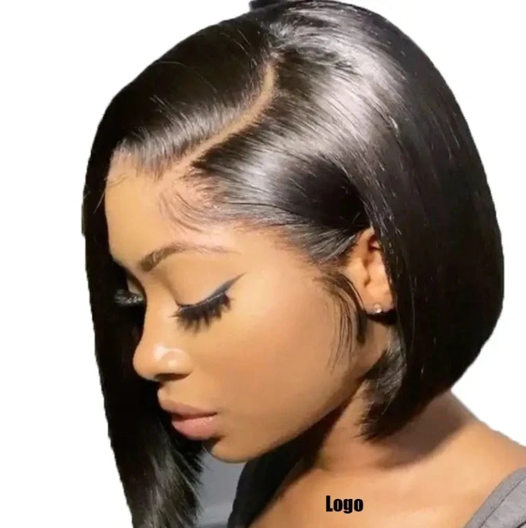 Portable Short Bob Transparent Hd Lace Wig 10 Inch  Wig 4x4 Closure Short Bob Wigs for  Brazilian and Indian Popular