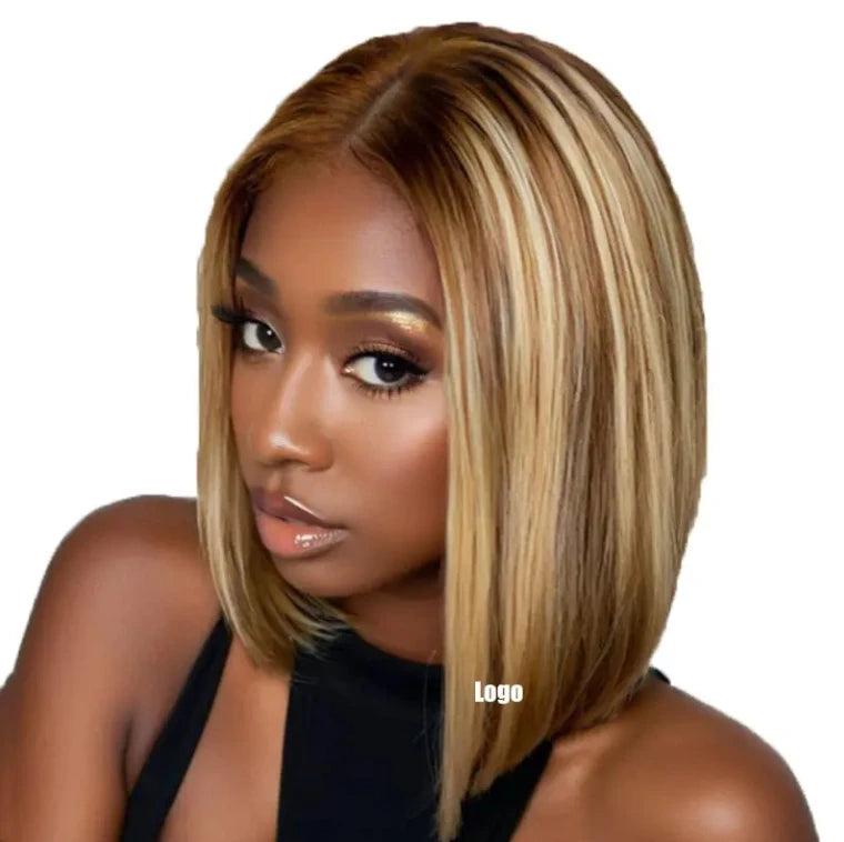 Portable Short Bob Transparent Hd Lace Wig 10 Inch  Wig 4x4 Closure Short Bob Wigs for  Brazilian and Indian Popular