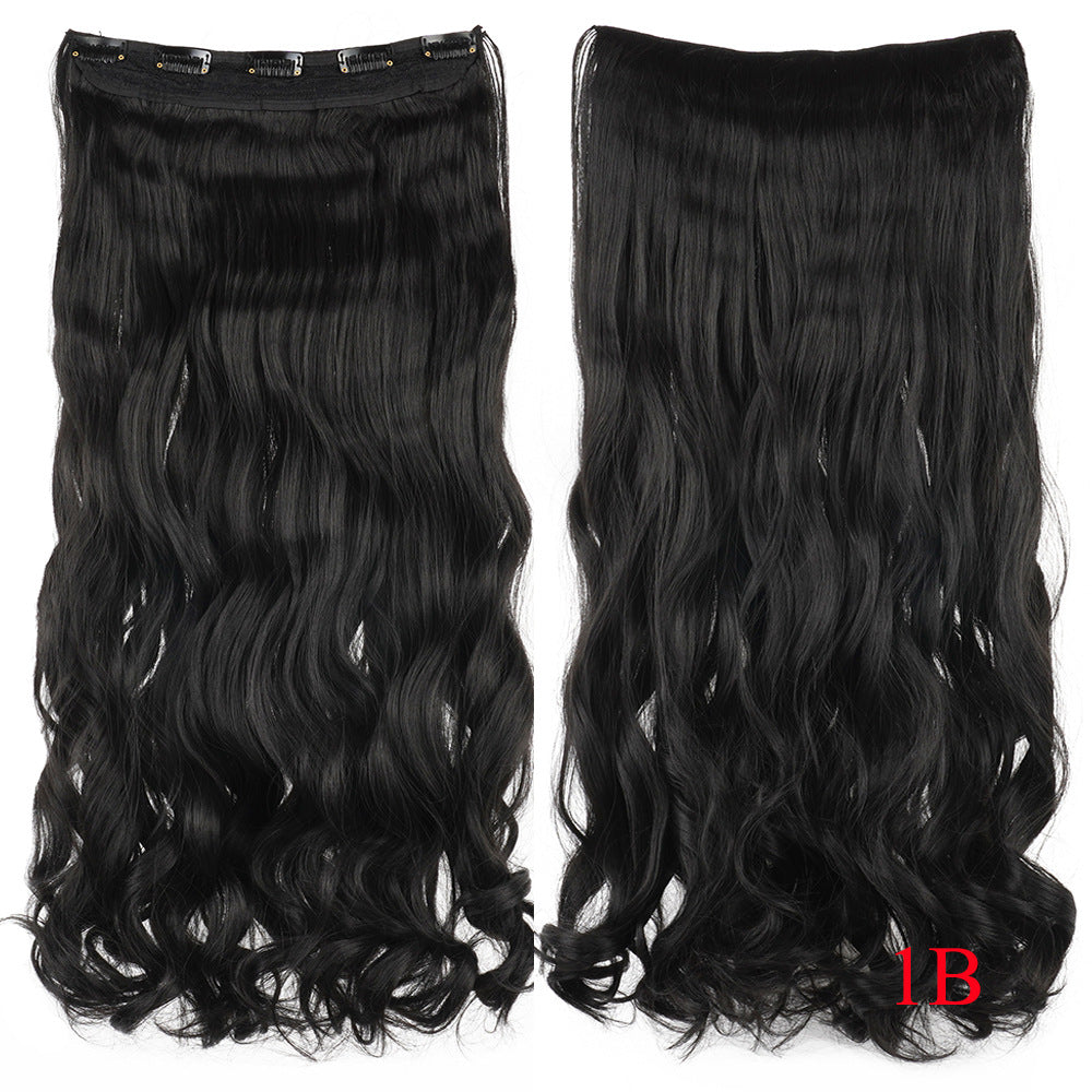 High Quality Great Length 28 Inches extra Weight 160 Grams Thicker Curly Straight 5 Clips in Synthetic Hair Extensions