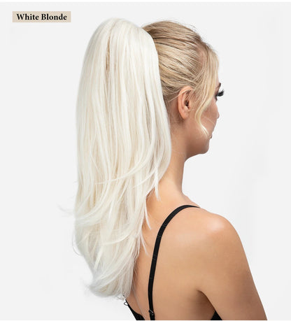 Synthetic Claw Clip In Ponytail Hair Extensions
