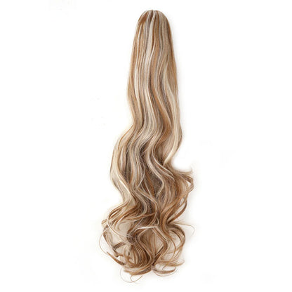 Claw Clip Ponytail Extension 18"&24 Clip in Wavy Synthetic Ponytail Hair Extensions Long Pony Tails for Women Extensions