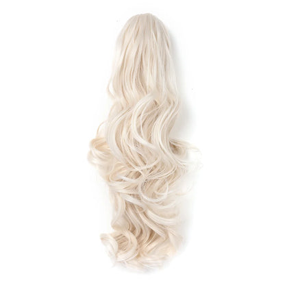 Claw Clip Ponytail Extension 18"&24 Clip in Wavy Synthetic Ponytail Hair Extensions Long Pony Tails for Women Extensions