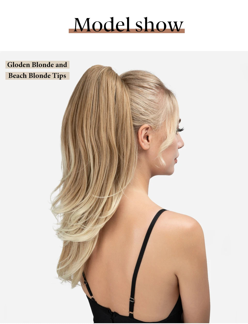 Synthetic Claw Clip In Ponytail Hair Extensions