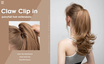 Claw Clip In Ponytail Hair Extensions