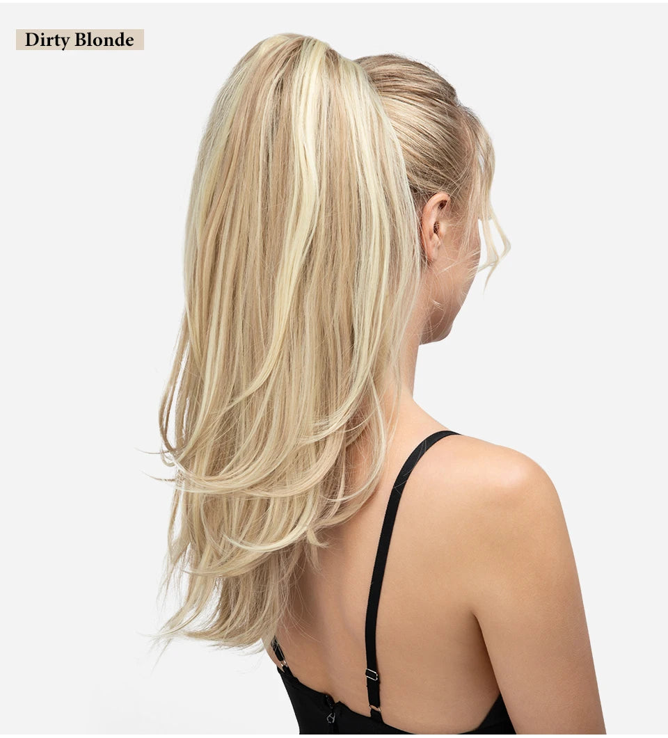 Synthetic Claw Clip In Ponytail Hair Extensions