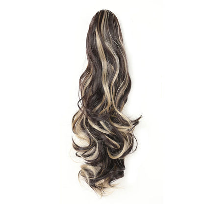 Claw Clip Ponytail Extension 18"&24 Clip in Wavy Synthetic Ponytail Hair Extensions Long Pony Tails for Women Extensions