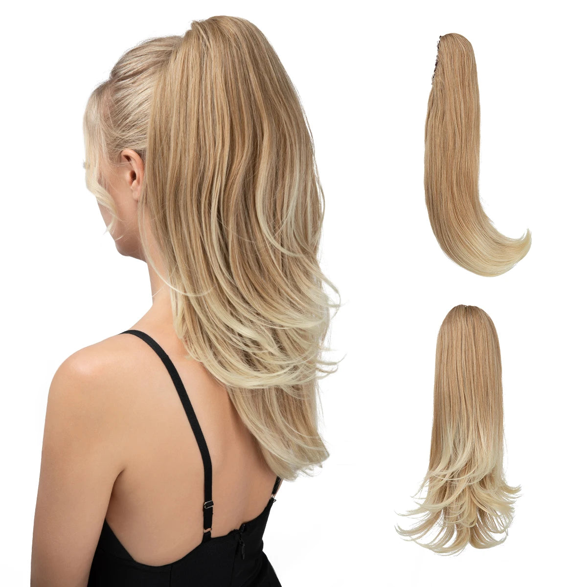 Synthetic Claw Clip In Ponytail Hair Extensions