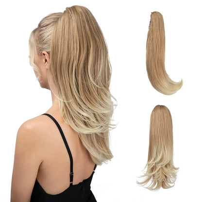 Synthetic Claw Clip In Ponytail Hair Extensions