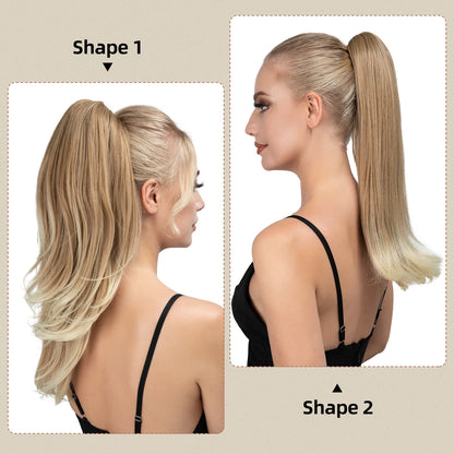 Synthetic Claw Clip In Ponytail Hair Extensions