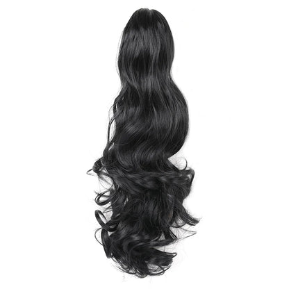 Claw Clip Ponytail Extension 18"&24 Clip in Wavy Synthetic Ponytail Hair Extensions Long Pony Tails for Women Extensions