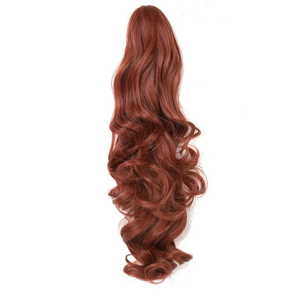 Claw Clip Ponytail Extension 18"&24 Clip in Wavy Synthetic Ponytail Hair Extensions Long Pony Tails for Women Extensions