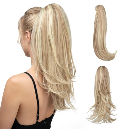 Synthetic Claw Clip In Ponytail Hair Extensions