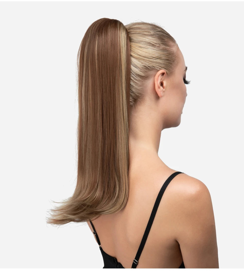 Synthetic Claw Clip In Ponytail Hair Extensions
