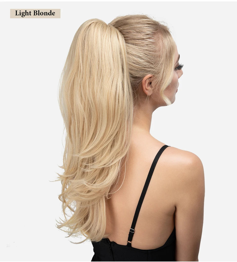 Synthetic Claw Clip In Ponytail Hair Extensions