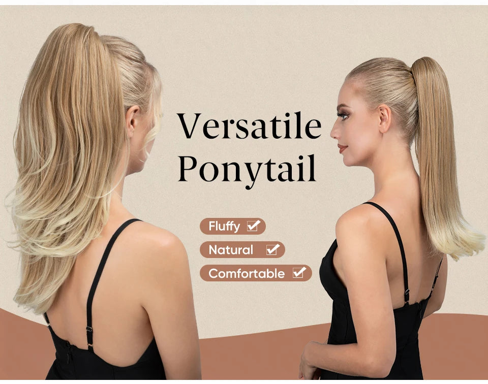 Synthetic Claw Clip In Ponytail Hair Extensions