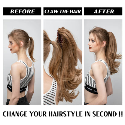 Claw Clip In Ponytail Hair Extensions