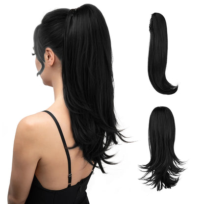 Synthetic Claw Clip In Ponytail Hair Extensions