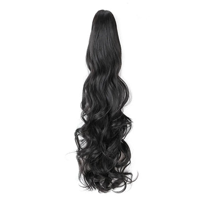 Claw Clip Ponytail Extension 18"&24 Clip in Wavy Synthetic Ponytail Hair Extensions Long Pony Tails for Women Extensions
