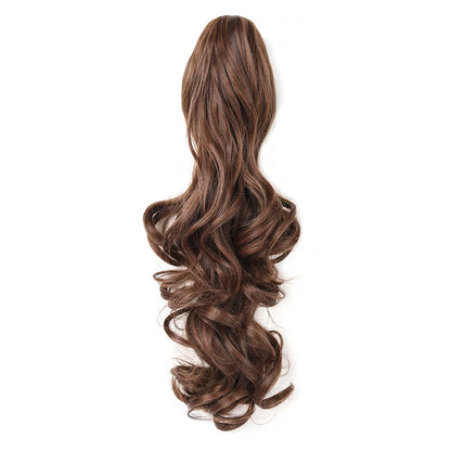 Claw Clip Ponytail Extension 18"&24 Clip in Wavy Synthetic Ponytail Hair Extensions Long Pony Tails for Women Extensions